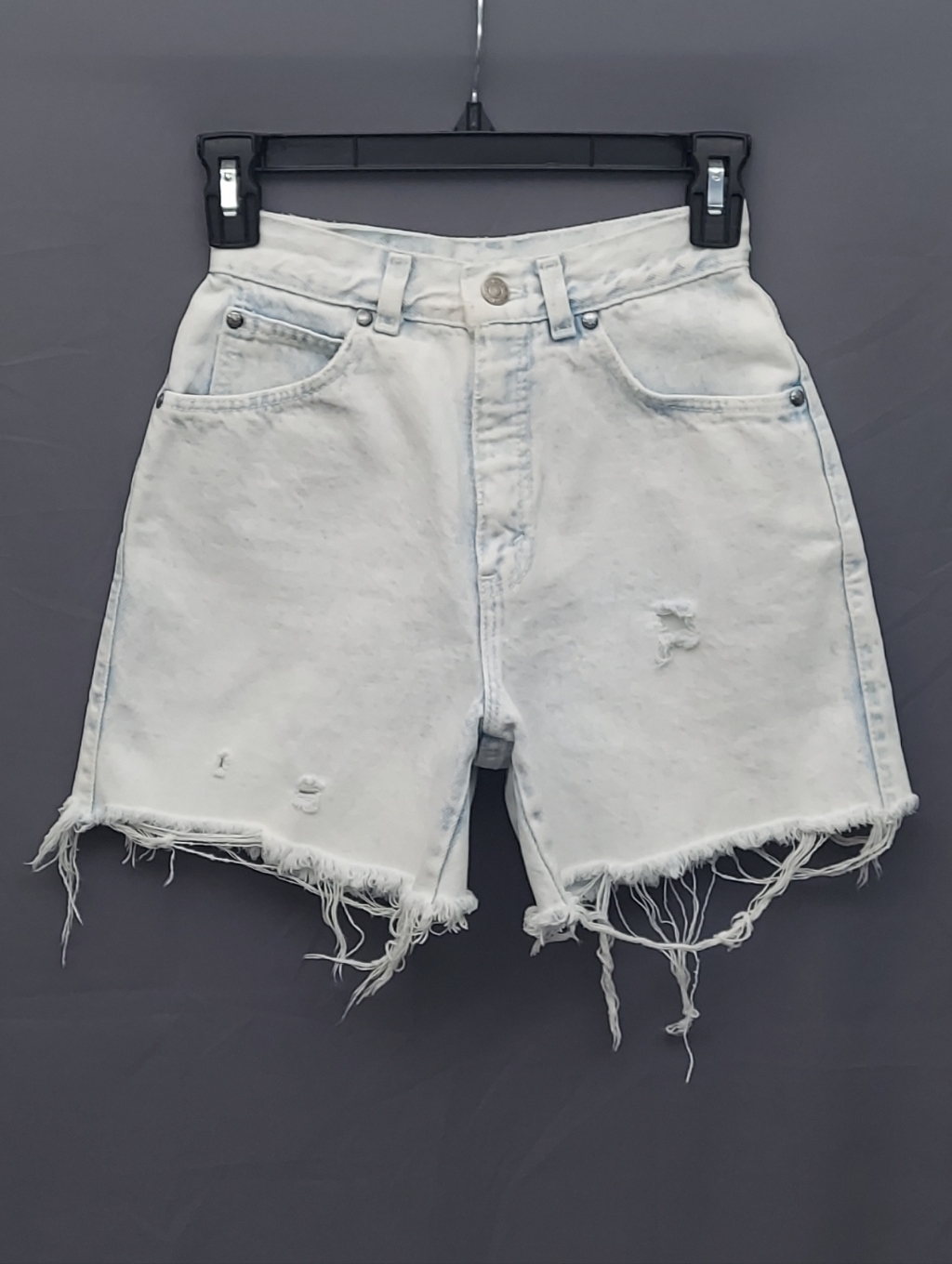 Vintage Levi's 900 Series Jean Shorts Size 3 Distressed Light Wash Denim Cutoffs